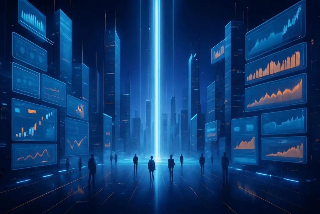 2025年中小企业数字化转型愿景与企业大数据管理概念图