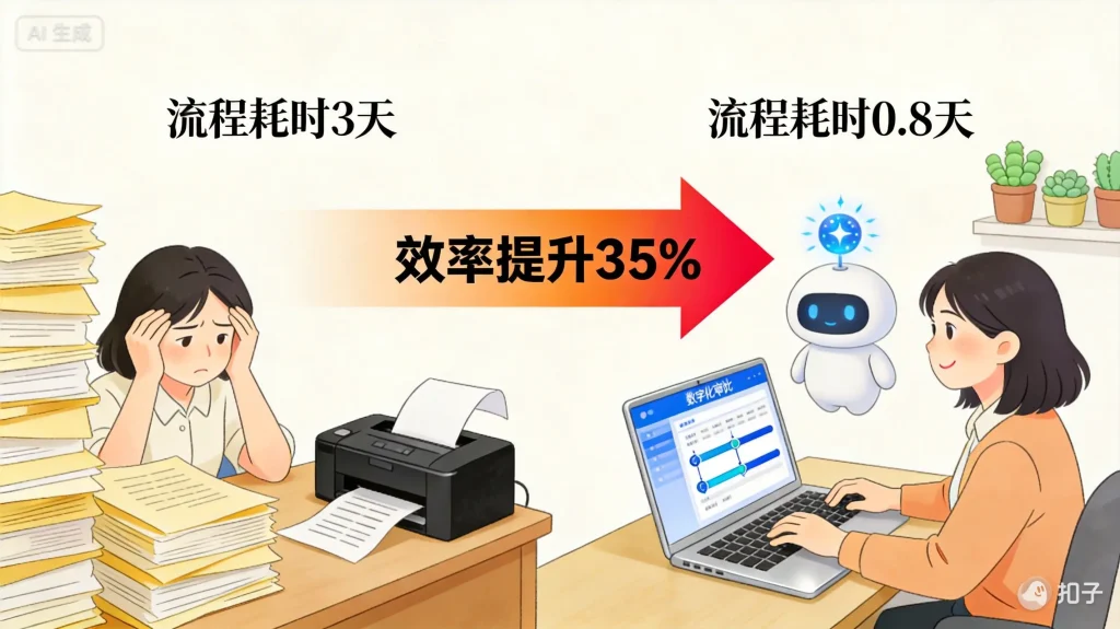 办公效率对比